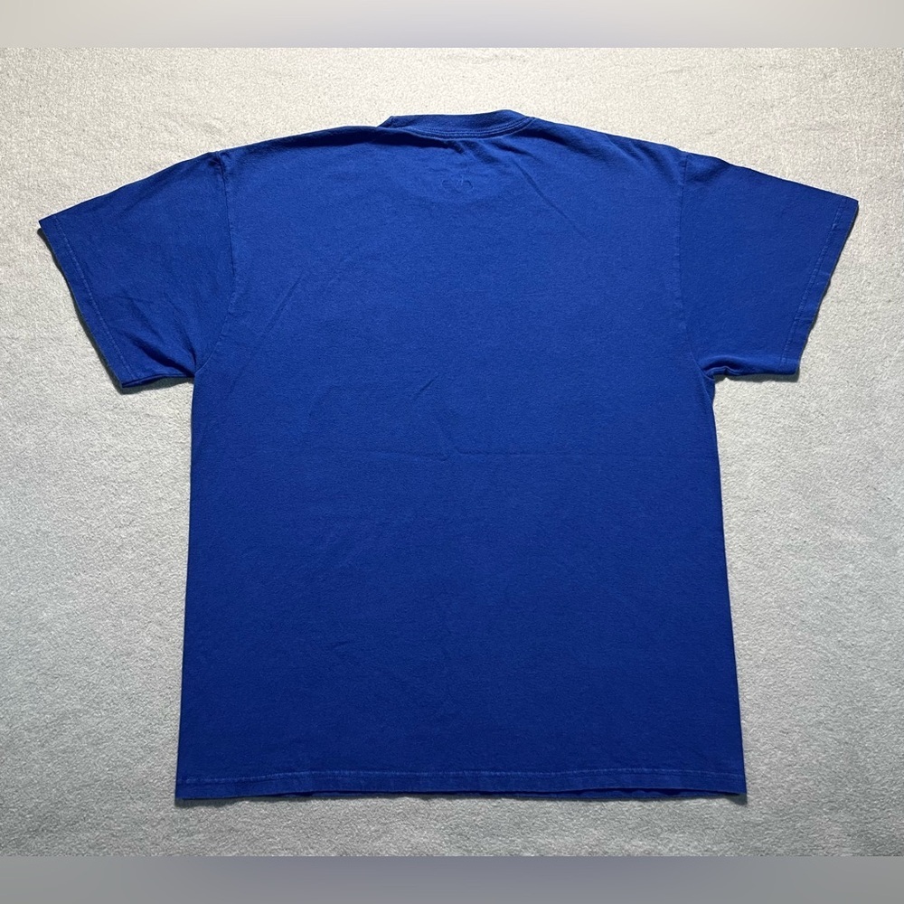 Los Angeles Dodgers T-Shirt Men's Large Blue MLB Clayton Kershaw No-Hitter 2014 - Picture 5 of 6